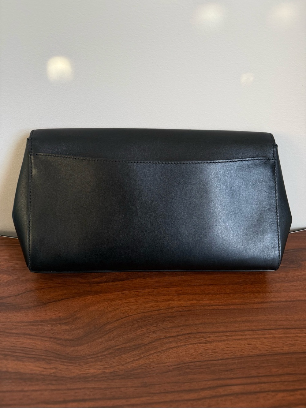 Coach Black Leather Clutch with Gold Turnlock - Picture 5 of 16
